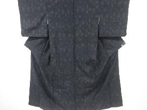 アンティーク　更紗模様本場大島紬着物(染)